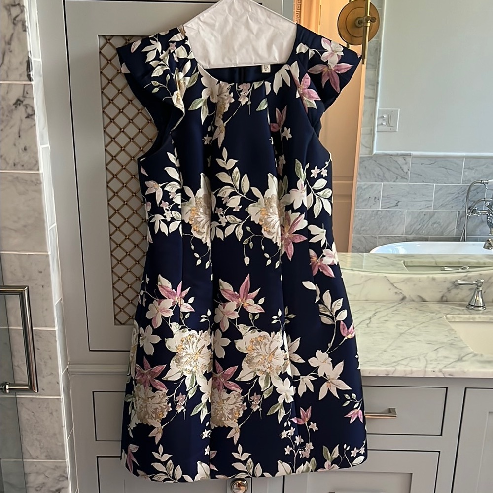 1901 floral cocktail/day party dress
